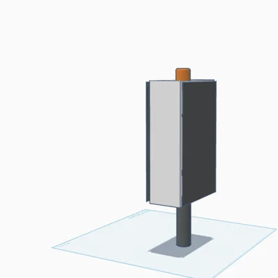 Mô hình loa PA thiết kế 3D tối giản (PA speaker)