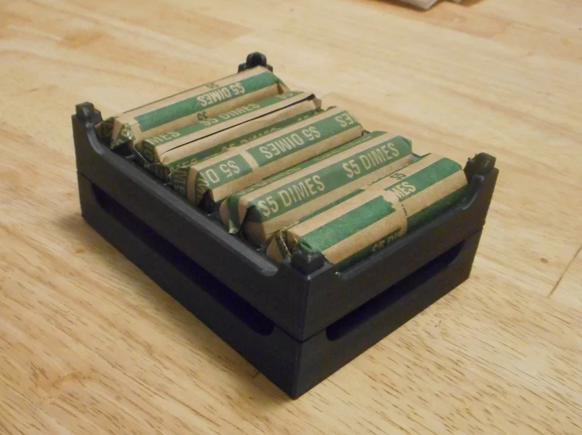 Giá đỡ cuộn Dime Mỹ xếp chồng (Stackable Rolled Dime Holder) - Image 1
