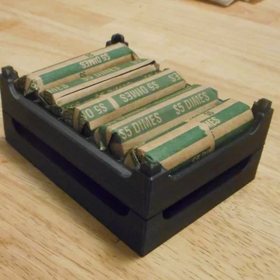Giá đỡ cuộn Dime Mỹ xếp chồng (Stackable Rolled Dime Holder)