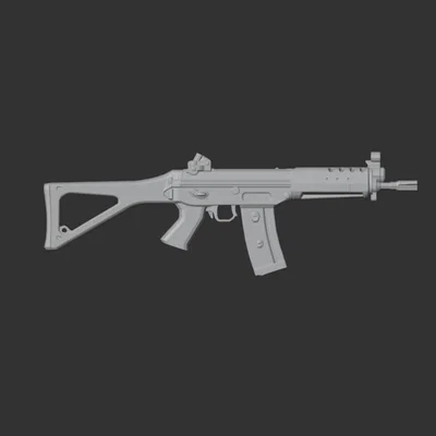 Sig Sg 552 – Model súng trường tấn công 3D tỷ lệ 1:1