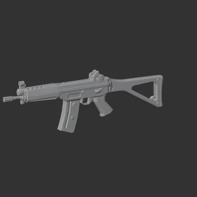 Sig Sg 552 – Model súng trường tấn công 3D tỷ lệ 1:1