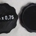 Nắp ống kính ren vặn M55 x 0,75 mm (Lens cap M55 x 0.75) - Thumbnail 1