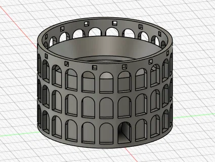 Mô hình Đấu trường La Mã (Colosseum) thu nhỏ làm quân cờ 3D - Image 1