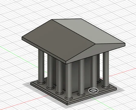 Mô hình đền Aten mini trang trí quân cờ Monopoly in 3D - Image 1