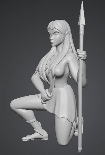 Mô hình 3D Elfa Ranger - Nữ Chiến Binh Tinh Linh Dũng Mãnh - Image 3