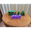 Mô hình chữ trang trí Ciao Bella để bàn - File in 3D đẹp - Thumbnail 3