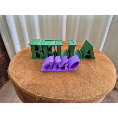 Mô hình chữ trang trí Ciao Bella để bàn - File in 3D đẹp