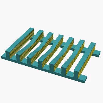 Khay Xà Phòng Nan Gỗ—Gối Đỡ, Vân Gỗ Parametric (Soap Dish Wooden-Slat Cradle)