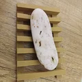 Khay Xà Phòng Nan Gỗ—Gối Đỡ, Vân Gỗ Parametric (Soap Dish Wooden-Slat Cradle) - Thumbnail 6