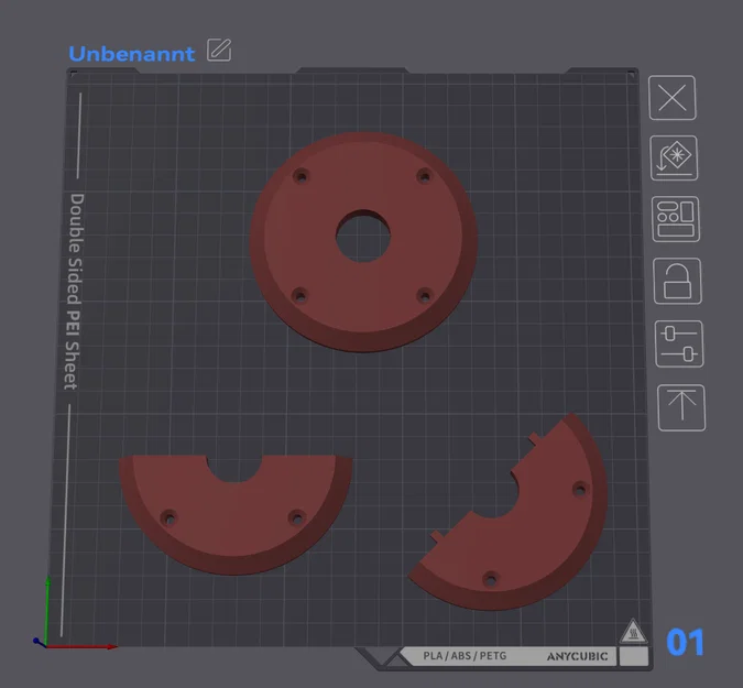 Ốp che ống / Rosette cho ống 1/2 inch (PETG) - Image 1