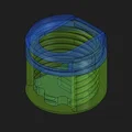Hộp lưu trữ base mini Parametric cho RPG & Warhammer (25–50mm) - Thumbnail 3