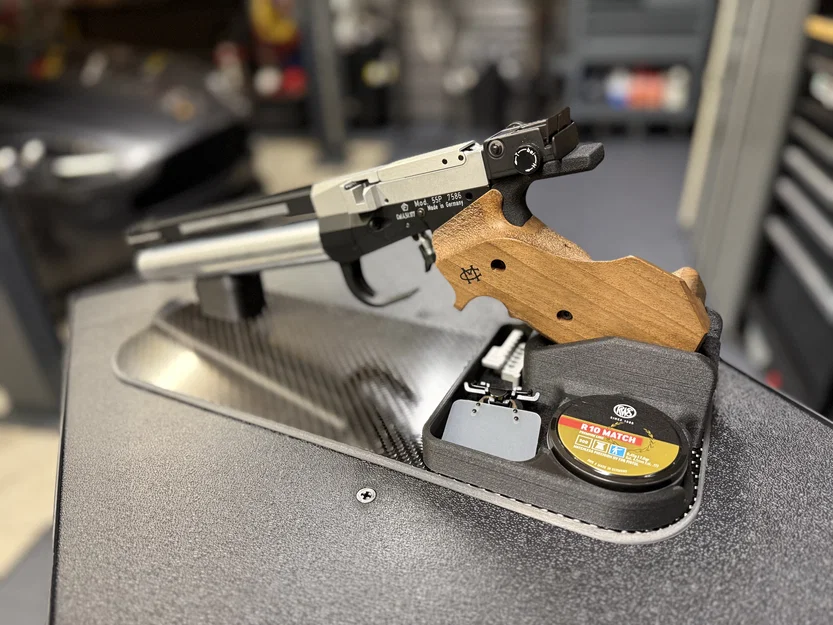 Chân đế & ngăn chứa cho súng 10m Air Pistol - Image 1