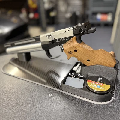 Chân đế & ngăn chứa cho súng 10m Air Pistol