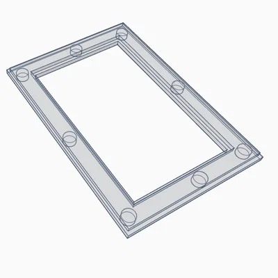 Khung ảnh nam châm 3D phong cách Polaroid cho tủ lạnh