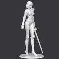 Cha Hae-in (Solo Leveling) – Mẫu 3D figure Hunter S-Rank 150mm - Thumbnail 4