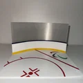 Mô hình sân khúc côn cầu 3D (Hockey Rink) trang trí bàn làm việc - Thumbnail 1