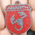 Móc khóa logo Abarth hai mặt cá tính cho xe Fiat và tín đồ tốc độ - Thumbnail 1