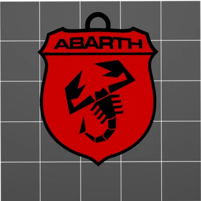 Móc khóa logo Abarth hai mặt cá tính cho xe Fiat và tín đồ tốc độ