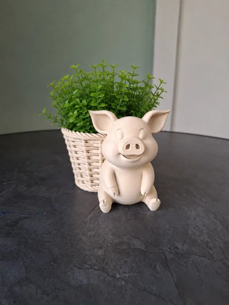 Chậu cây Heo Dễ Thương (Cute Pig Planter) - Image 1