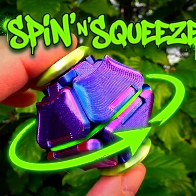 Spin'n'Squeeze Fidget Toy – Đồ chơi bóp & quay (Spinner) chống kẹt