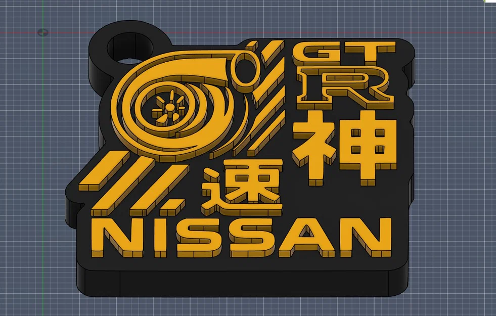 Móc khóa NISSAN JDM – Drift thập niên 90 (Cảm hứng Silvia / GT‑R) - Image 2