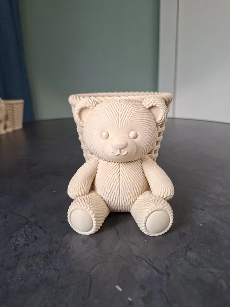 Chậu Cây Gấu Bông Dễ Thương (Cute Teddy Bear Planter) - Image 2