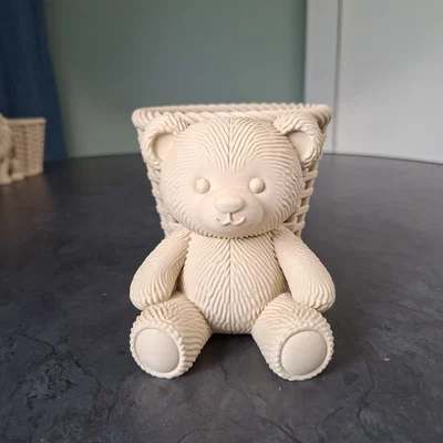 Chậu Cây Gấu Bông Dễ Thương (Cute Teddy Bear Planter)