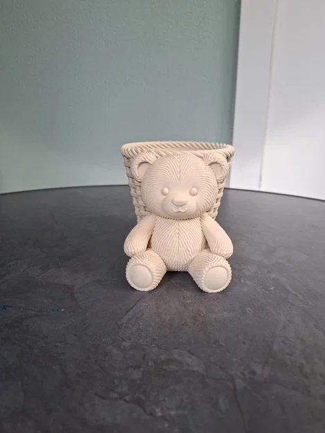 Chậu Cây Gấu Bông Dễ Thương (Cute Teddy Bear Planter) - Image 3