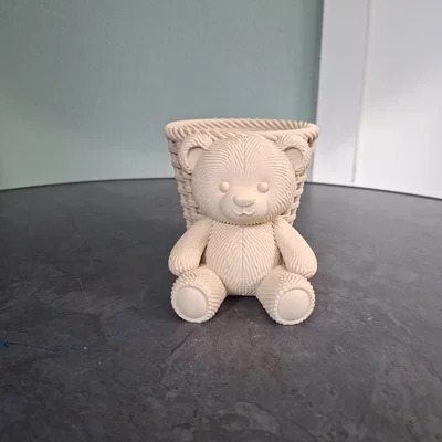 Chậu Cây Gấu Bông Dễ Thương (Cute Teddy Bear Planter)