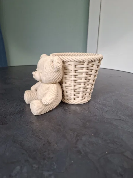 Chậu Cây Gấu Bông Dễ Thương (Cute Teddy Bear Planter) - Image 4