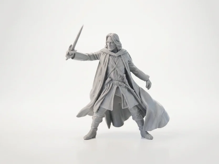 Tượng Aragorn (Lord of the Rings) - Mẫu 3D Printable STL - Image 1