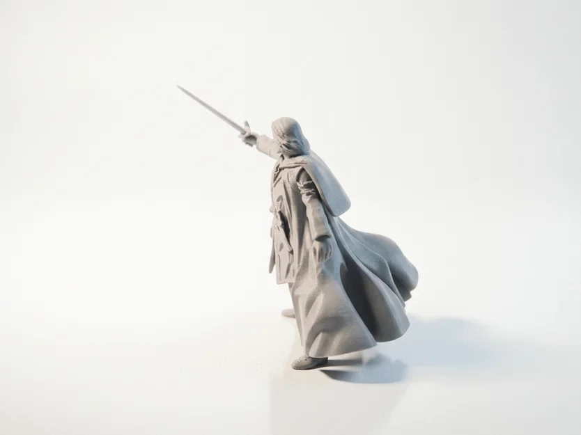 Tượng Aragorn (Lord of the Rings) - Mẫu 3D Printable STL - Image 2