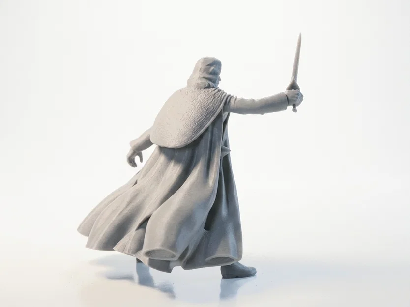 Tượng Aragorn (Lord of the Rings) - Mẫu 3D Printable STL - Image 3