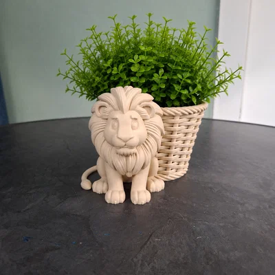 Chậu Trồng Cây Sư Tử Dễ Thương (Cute Lion Planter)