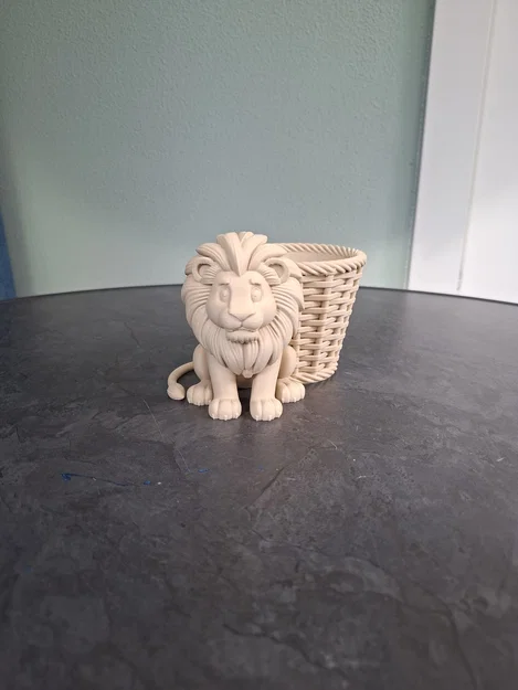 Chậu Trồng Cây Sư Tử Dễ Thương (Cute Lion Planter) - Image 2