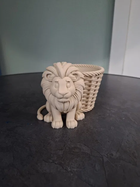 Chậu Trồng Cây Sư Tử Dễ Thương (Cute Lion Planter) - Image 3