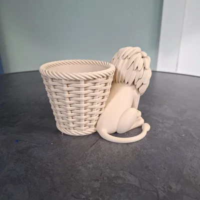 Chậu Trồng Cây Sư Tử Dễ Thương (Cute Lion Planter)