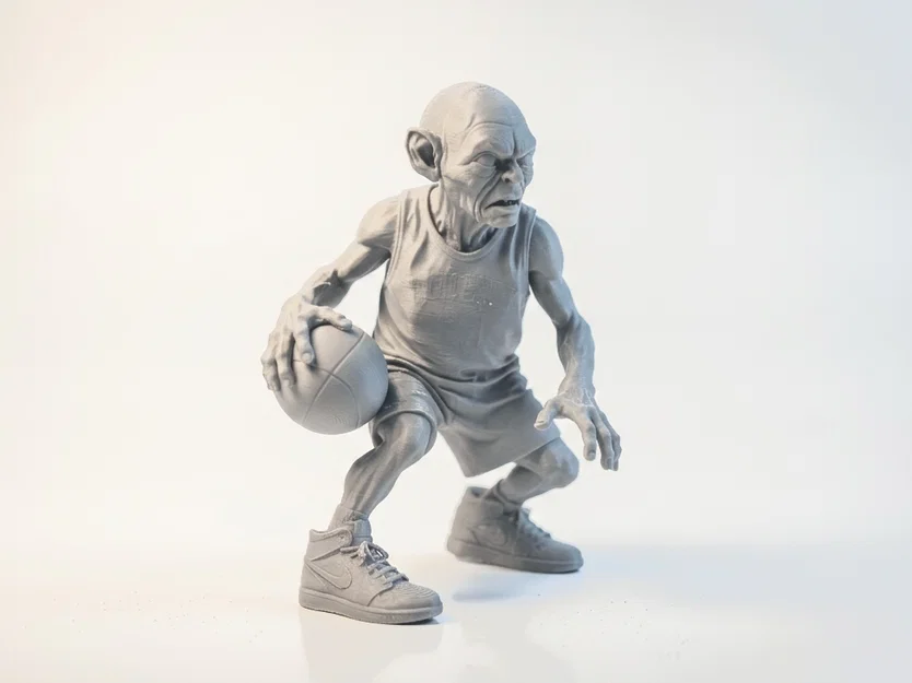 Tượng Smigle Bóng Rổ Lord of the Rings - STL 3D Printable - Image 4