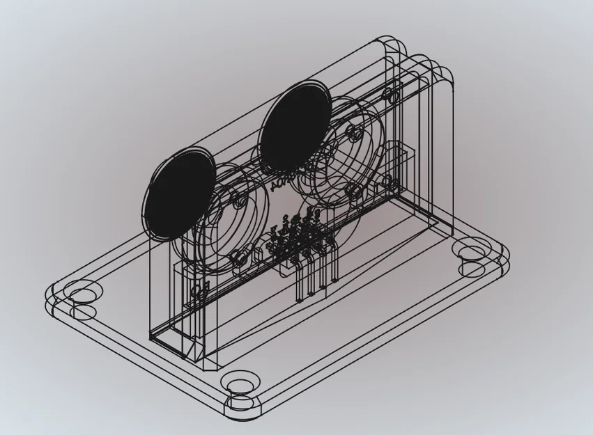 HC-SR04 wallmount - casted (Vỏ treo tường đổ nhựa acrylic) - Image 3
