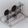 HC-SR04 wallmount - casted (Vỏ treo tường đổ nhựa acrylic) - Thumbnail 3