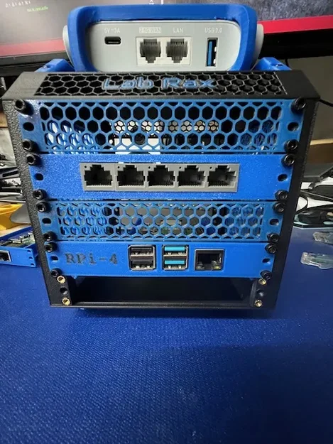 Ngàm gắn Raspberry Pi 4 cho tủ rack Mini Lab Rax 1U - Image 1