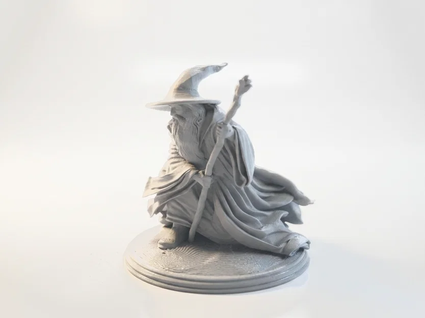Tượng Pháp Sư Gandalf (Lord of the Rings) 3D Printable - File STL - Image 3