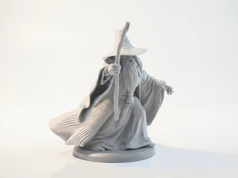 Tượng Gandalf Pháp Sư Lord of the Rings – Mẫu 3D Printable (STL) - Image 3