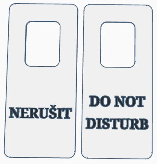Visačka na dveře 6 (Door Sign 6) – Thẻ treo cửa - Image 1