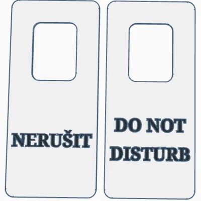 Visačka na dveře 6 (Door Sign 6) – Thẻ treo cửa