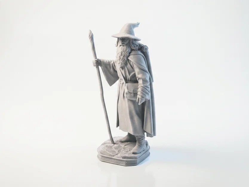Tượng Gandalf Xám (Lord of the Rings) - File In 3D STL - Image 3
