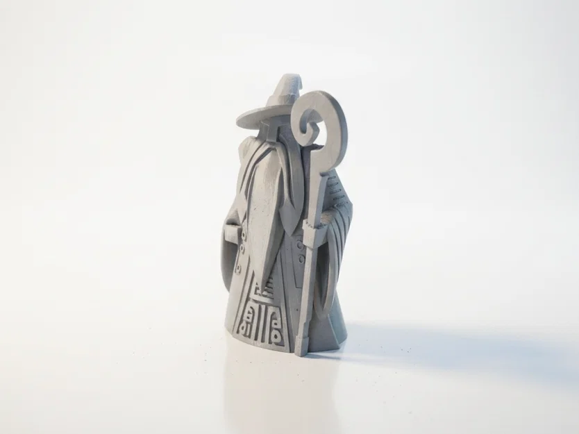 Tượng Geo Gandalf Chúa Tể Những Chiếc Nhẫn – Mẫu 3D Printable STL - Image 2