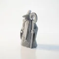 Tượng Geo Gandalf Chúa Tể Những Chiếc Nhẫn – Mẫu 3D Printable STL - Thumbnail 2