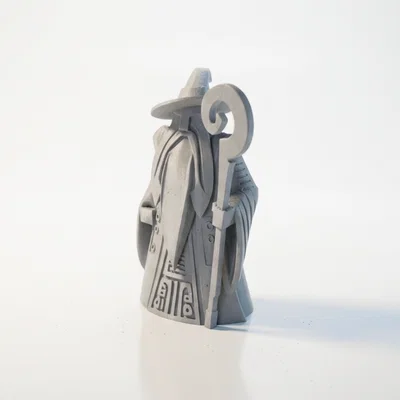 Tượng Geo Gandalf Chúa Tể Những Chiếc Nhẫn – Mẫu 3D Printable STL