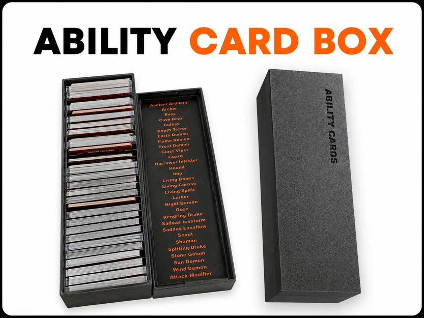 Hộp đựng bộ bài Gloomhaven Monster Ability Card (Deck Holder) - Image 1